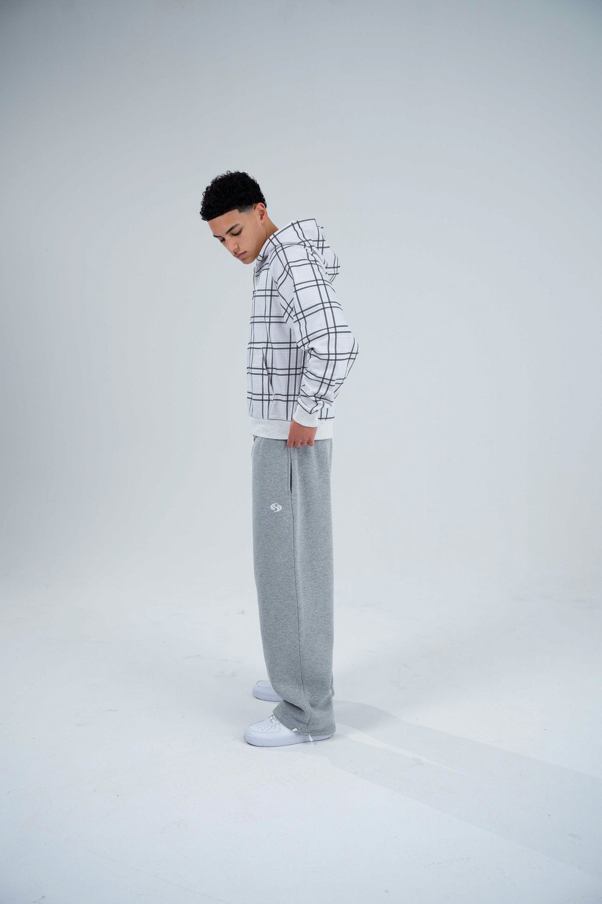 Sportz Plaid Jacket | White