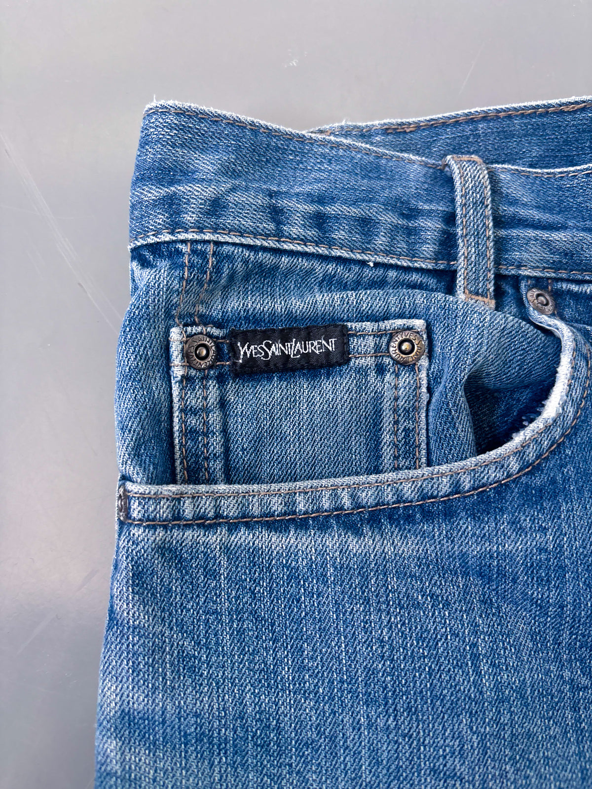 YSL Vintage Straight-Fit Jeans | M