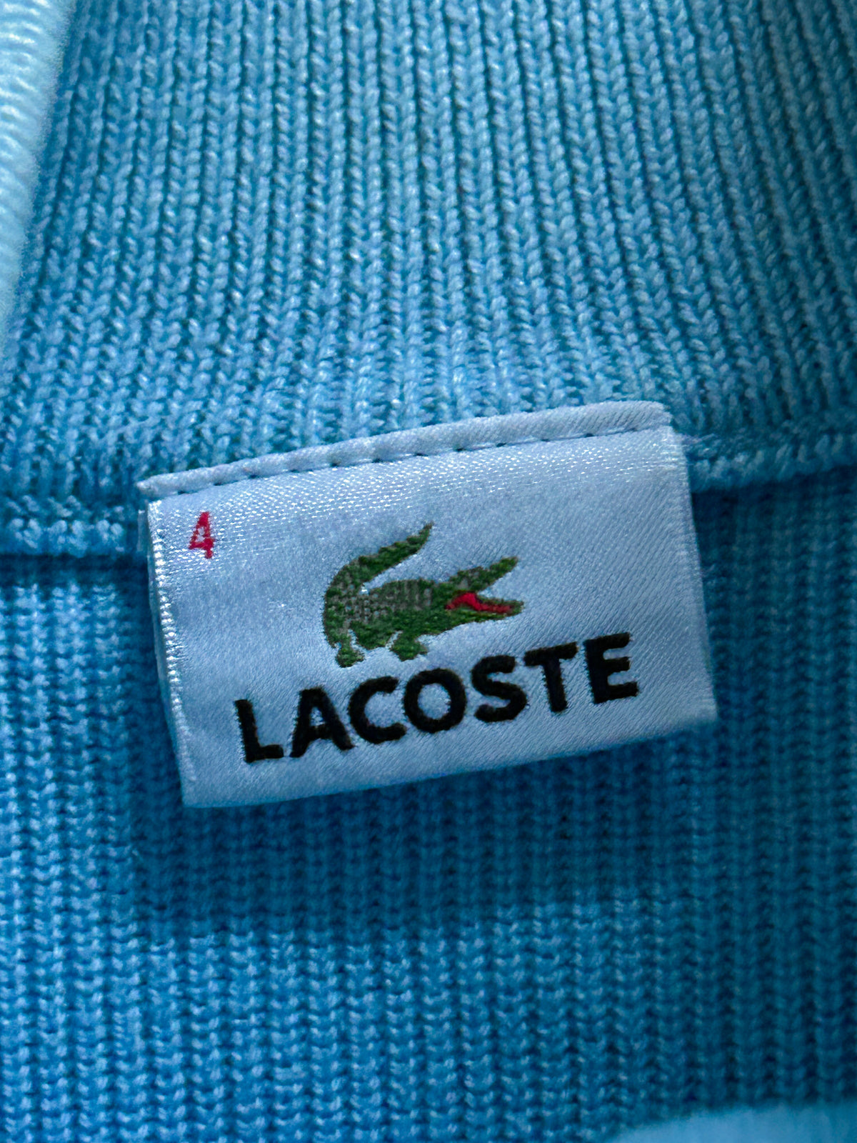 Lacoste Vintage *PREMIUM* Quarter Zip Pullover | M
