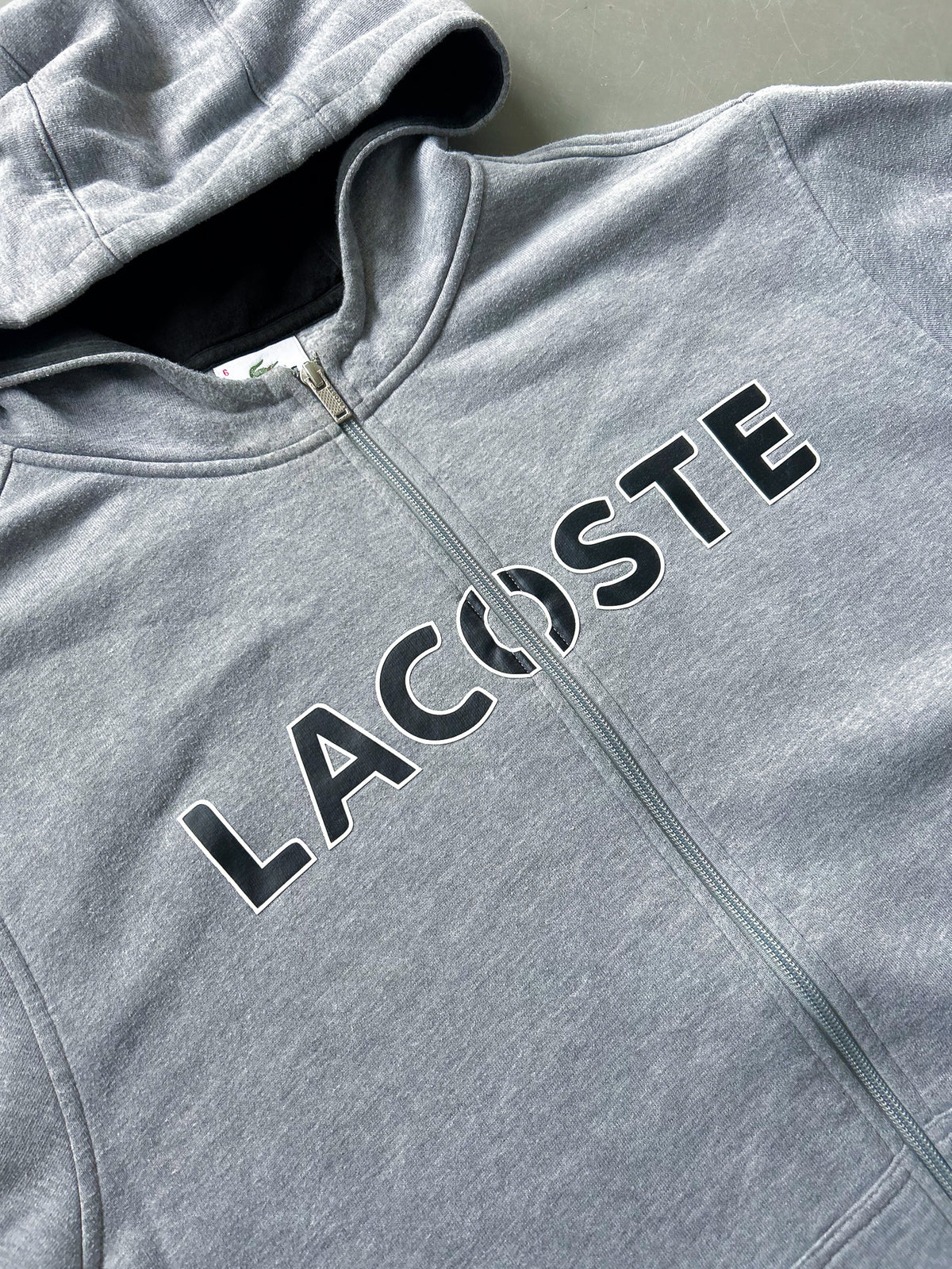 Lacoste Vintage Zip Hoodie | L