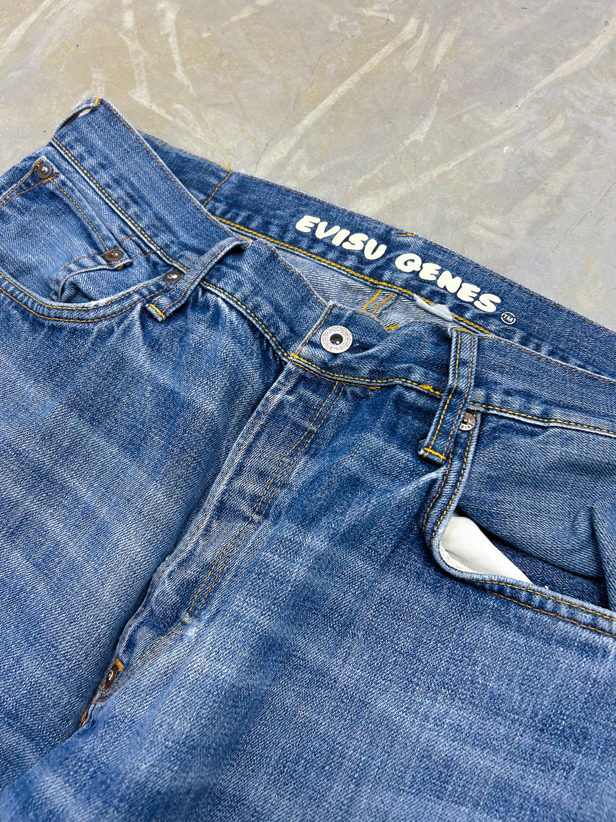 Evisu Vintage Baggy Jeans | Fittet L 34/34