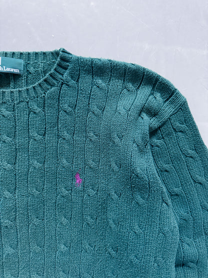 Polo Ralph Lauren Vintage *Cable Knit* Pullover | S