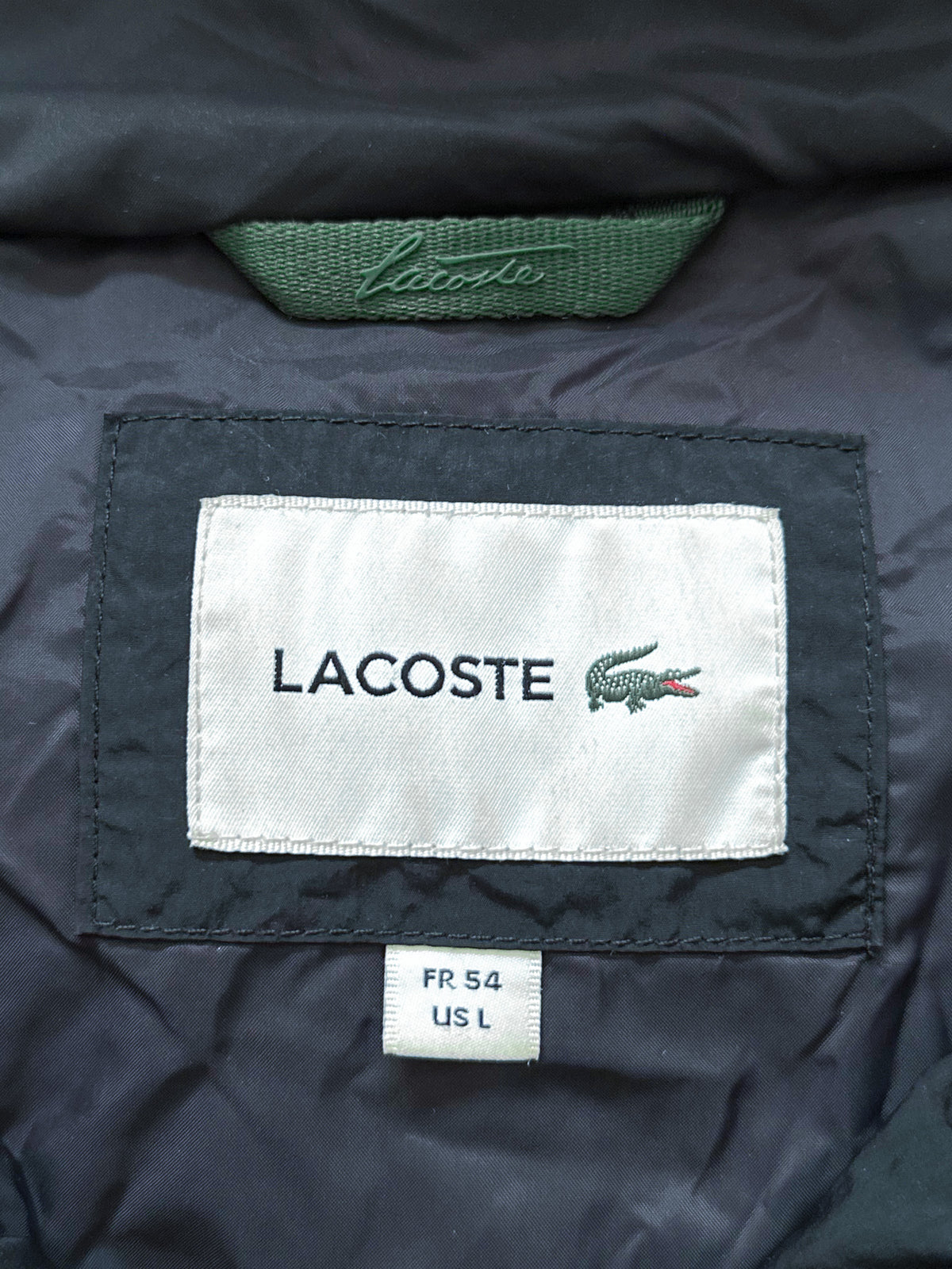 Lacoste Vintage Puffer / Winter Jacket | L