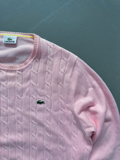 Lacoste Vintage *Cable-Knit* Pullover | M