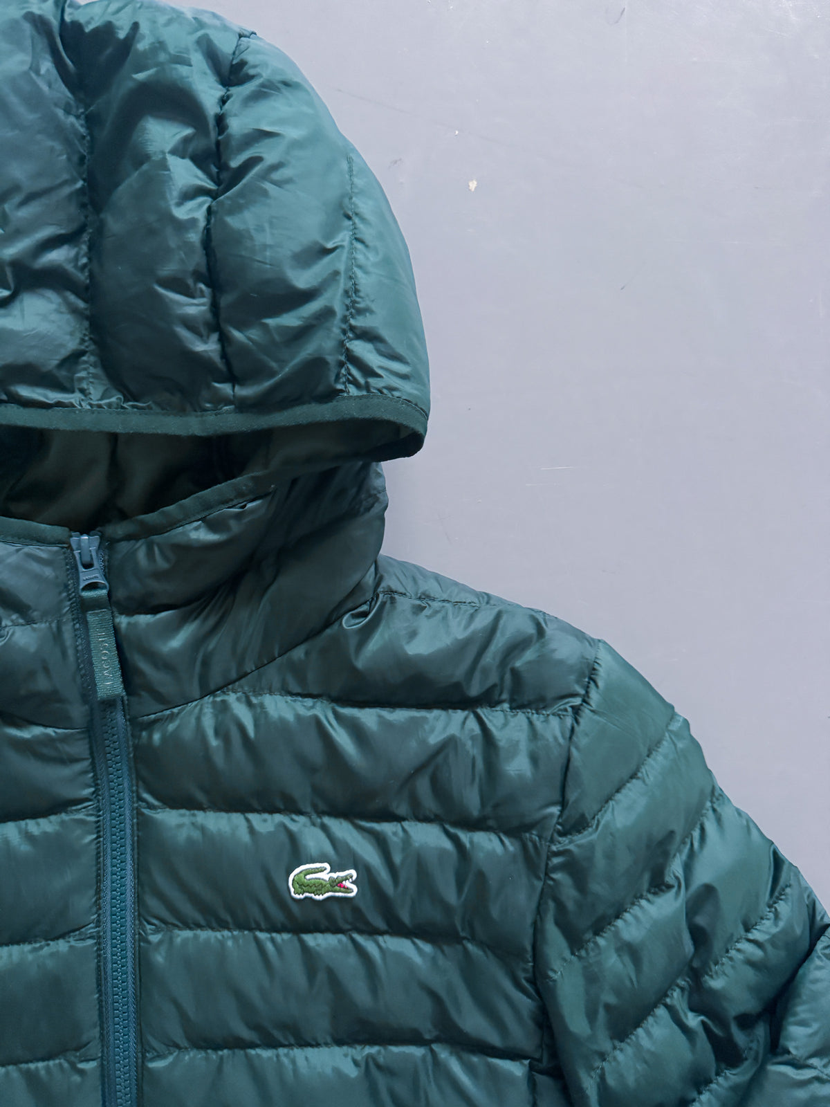 Lacoste Vintage *FOREST GREEN* Puffer / Winter Jacket | L