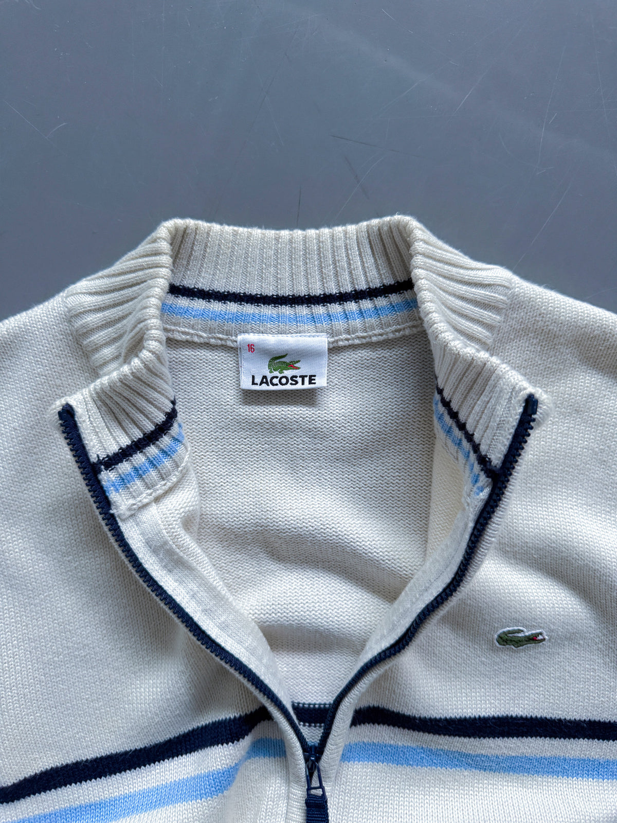 Lacoste Vintage *PREMIUM* Strickjacke | S