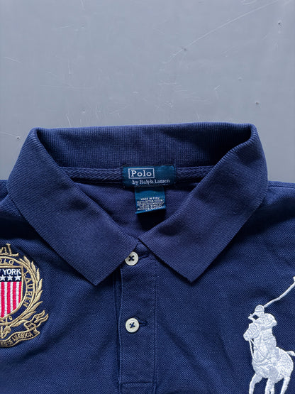 Polo Ralph Lauren Vintage *NEW YORK* Polo-Shirt | S