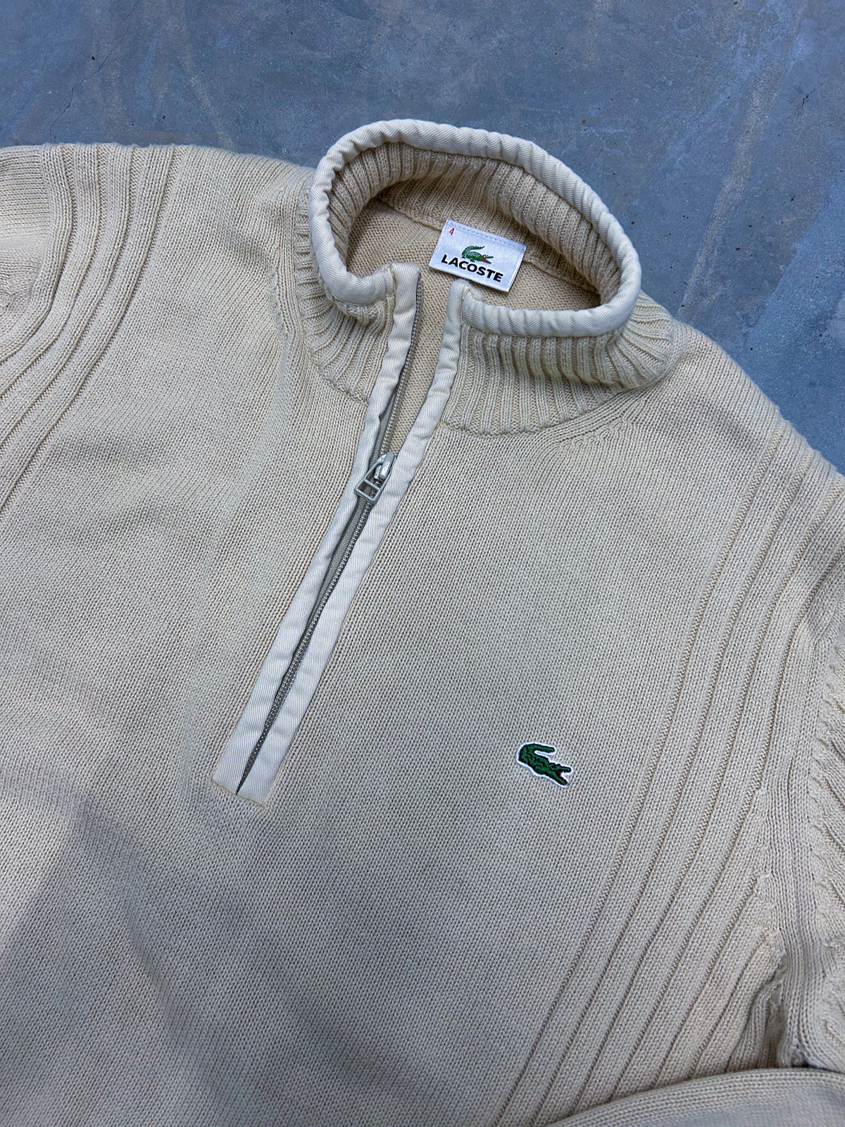 Lacoste Vintage Half-Zip Pullover | M
