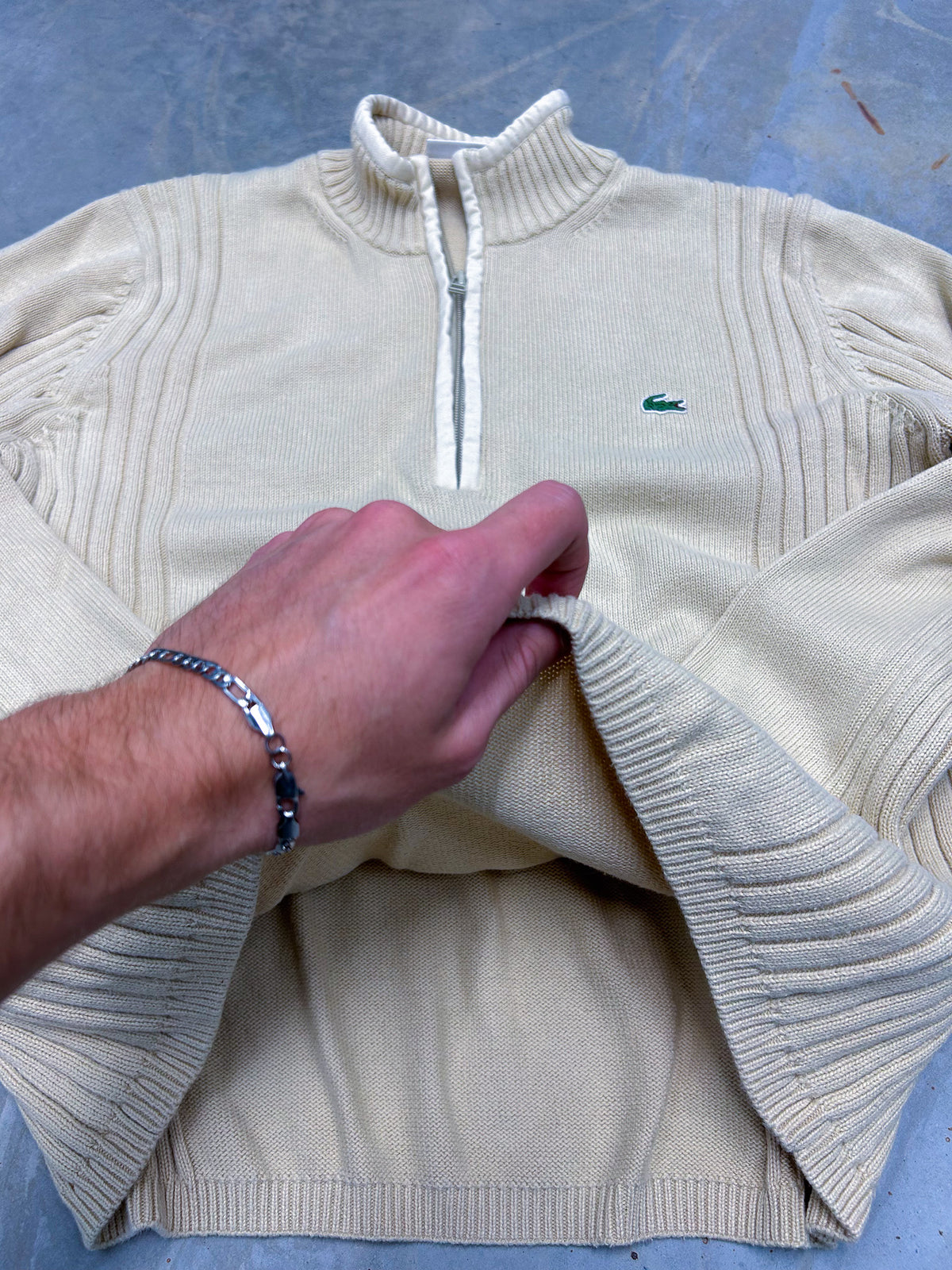 Lacoste Vintage Half-Zip Pullover | M