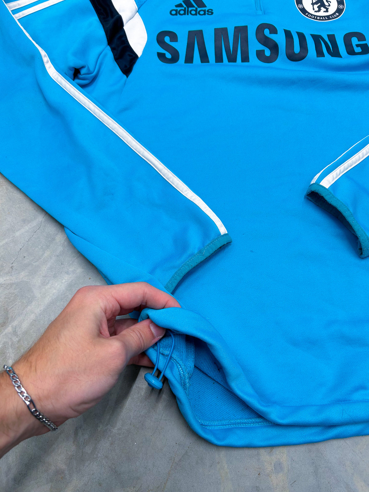 Vintage Adidas x Chelsea Half-Zip Pullover | S