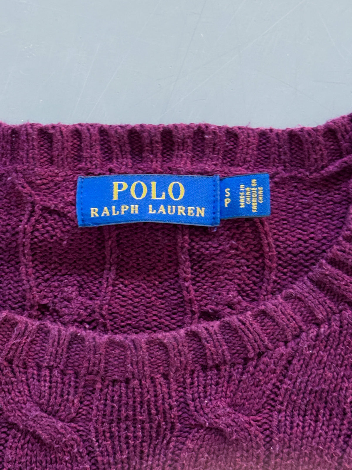 Polo Ralph Lauren Vintage *Cable Knit* Pullover | S