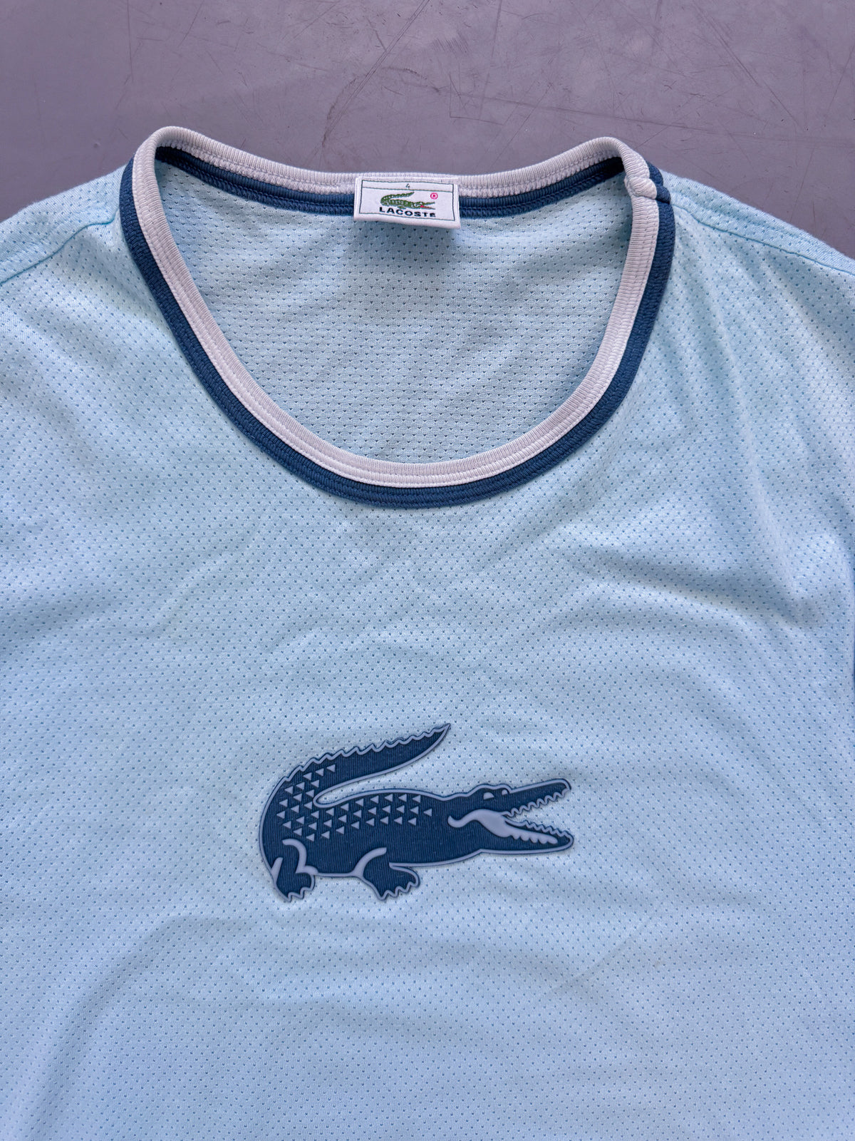 Vintage Lacoste *Babyblue* Mesh Shirt | M