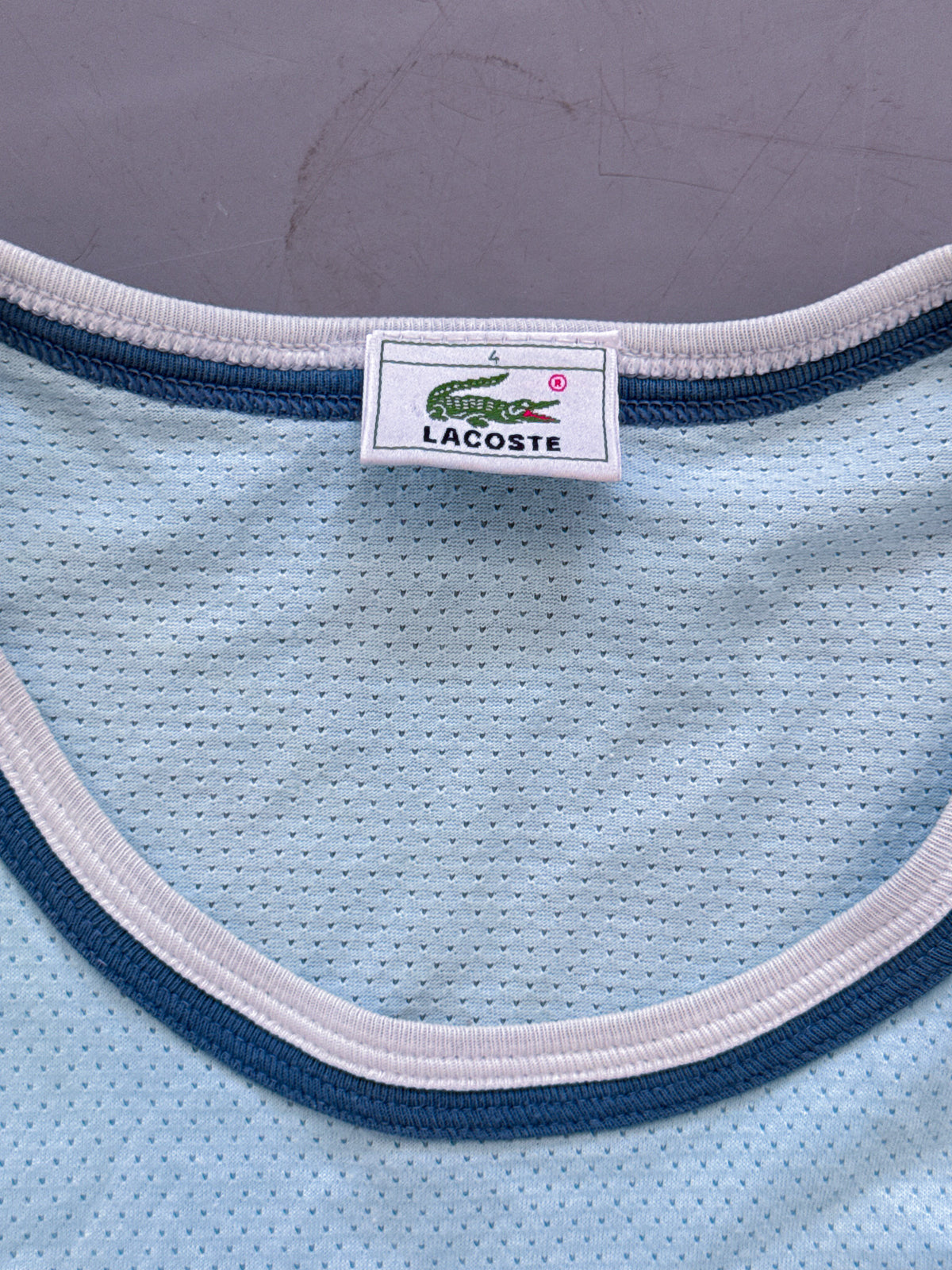 Vintage Lacoste *Babyblue* Mesh Shirt | M