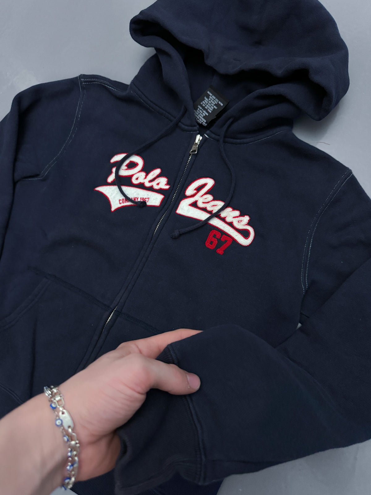 Polo Vintage Zip Pullover | XS