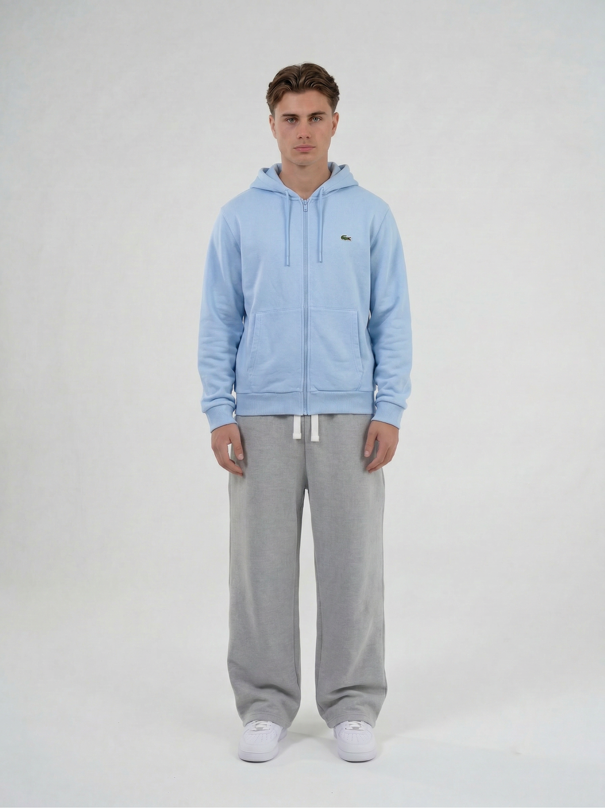 Lacoste Vintage *Babyblue* Sweatjacke | XS