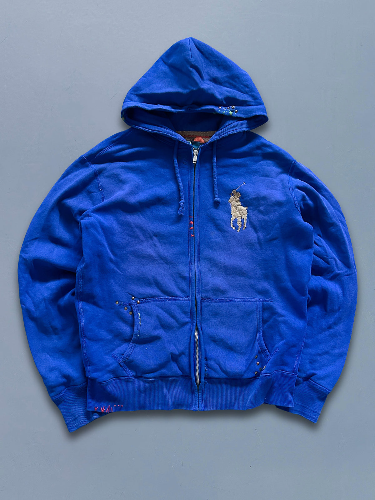 Polo Ralph Lauren Vintage *Studded* Sweatjacke | M