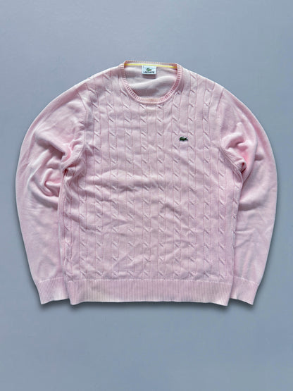 Lacoste Vintage *Cable-Knit* Pullover | M