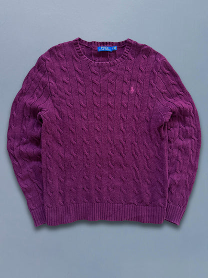 Polo Ralph Lauren Vintage *Cable Knit* Pullover | S